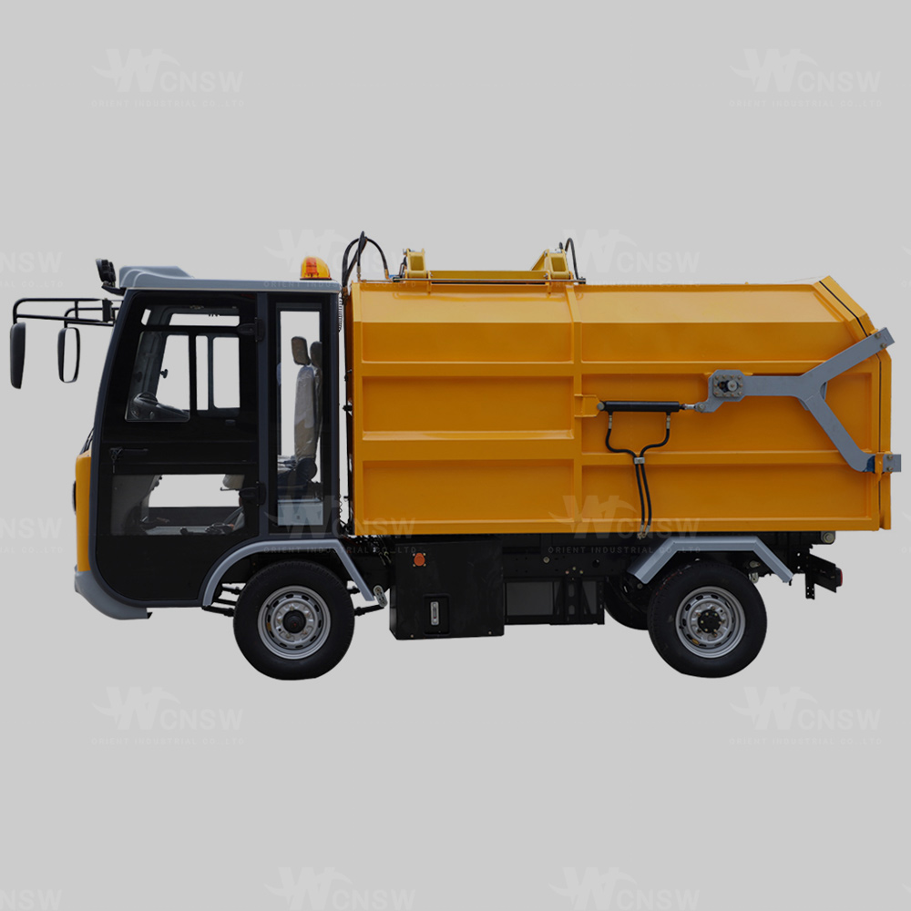 High Power Battery Use Side Load Waste Collection Vehicle