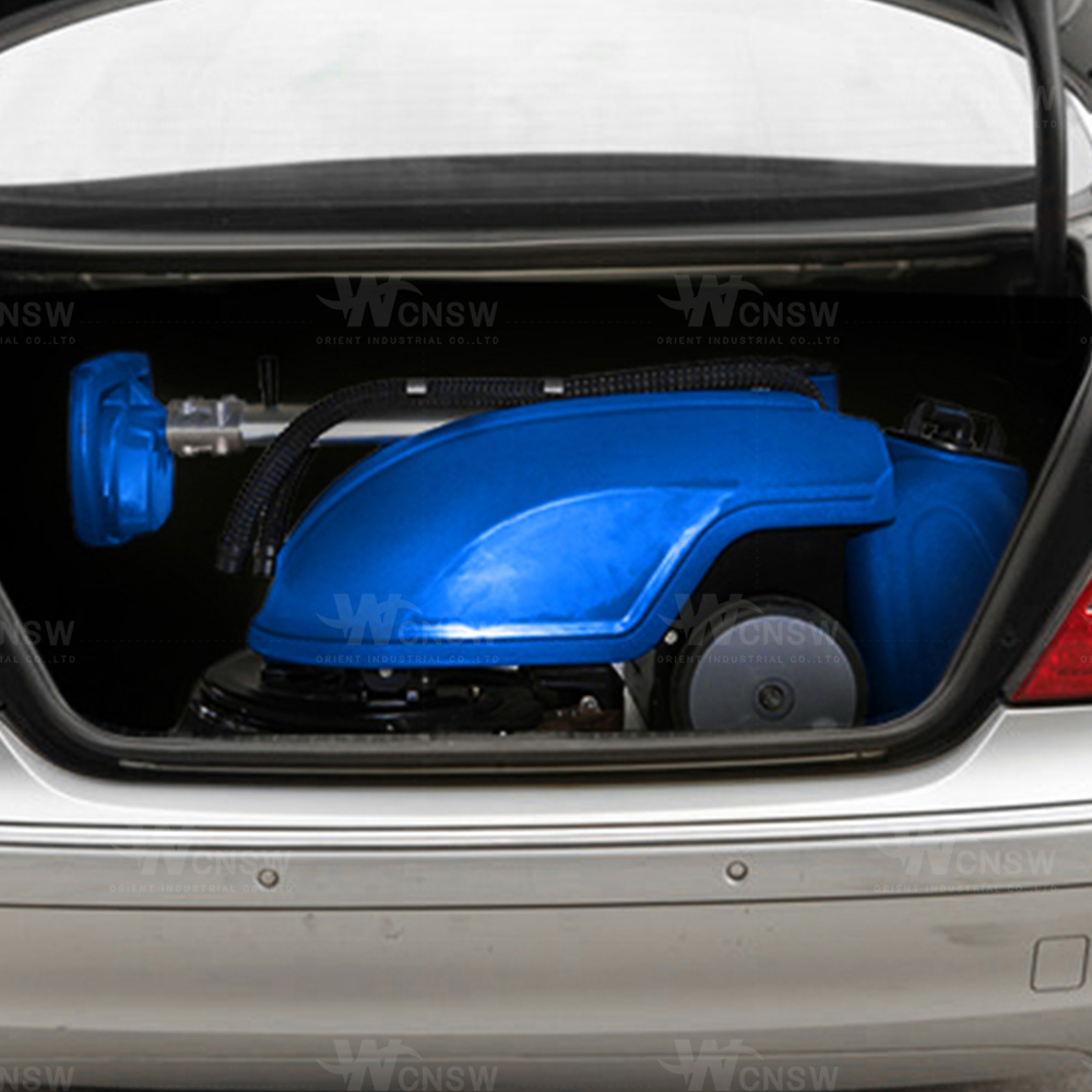 Hand-Push Foldable Battery Use Home Floor Cleaning Scrubber